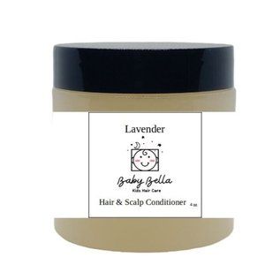 Baby Bella Kids Lavender Hair & Scalp Conditioner, 4 OZ, Made in USA
